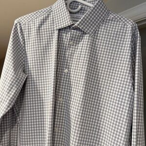 Mizzen+Main Leeward Gray Plaid Shirt